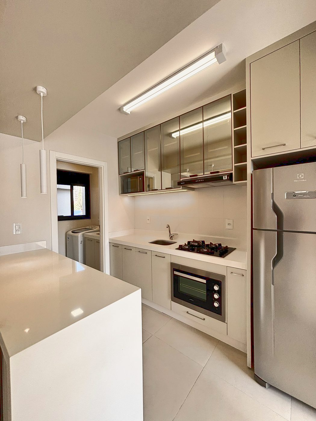 Residencial Sette — Cozinha do apartamento decorado